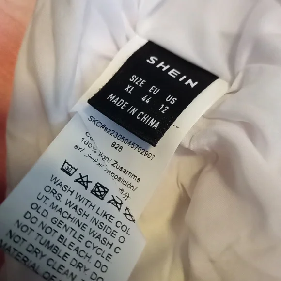 Shein Pink/ White Tie Dye Summer Cruise Outfit Strapless Top & Pants Sz. XL - Picture 5 of 6